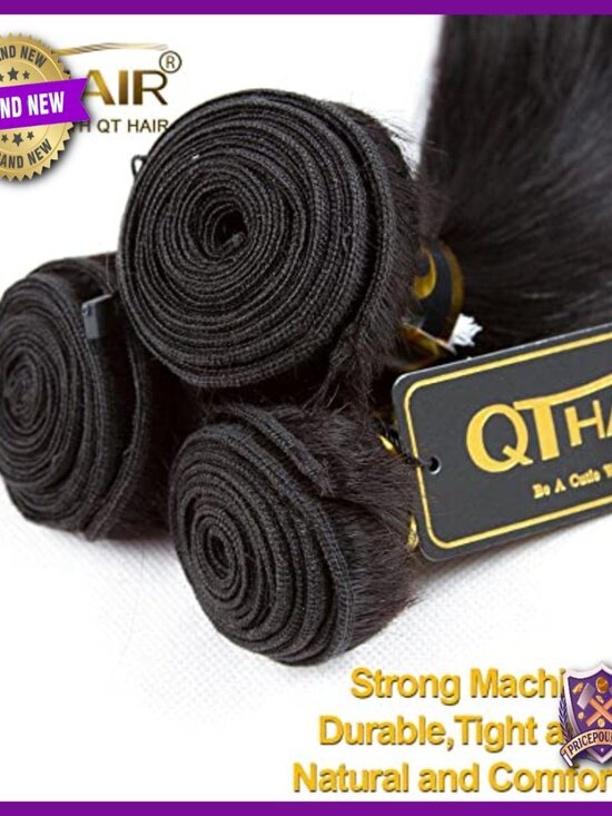 18A Straight Human Hair Extensions 100% Unprocessed Indian Virgin Hair main image 7